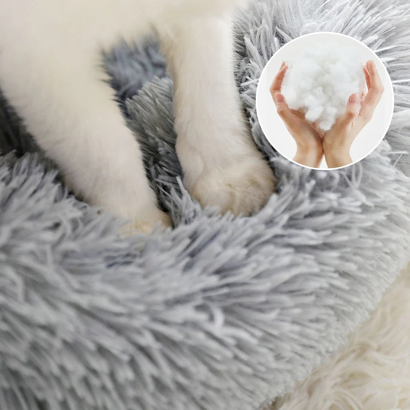 Round Soft Shaggy Mat for Kittens
