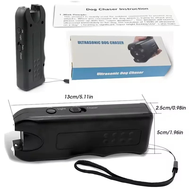 3-in-1 Ultrasonic Dog Repeller