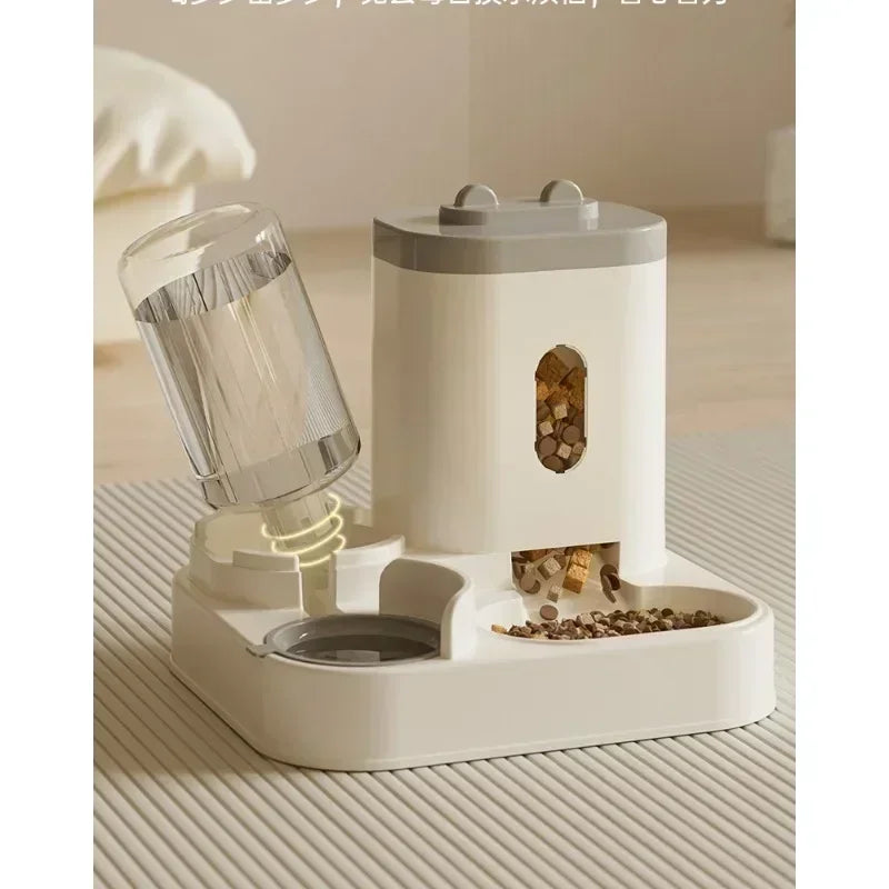 Automatic Feeder With Water Fountain