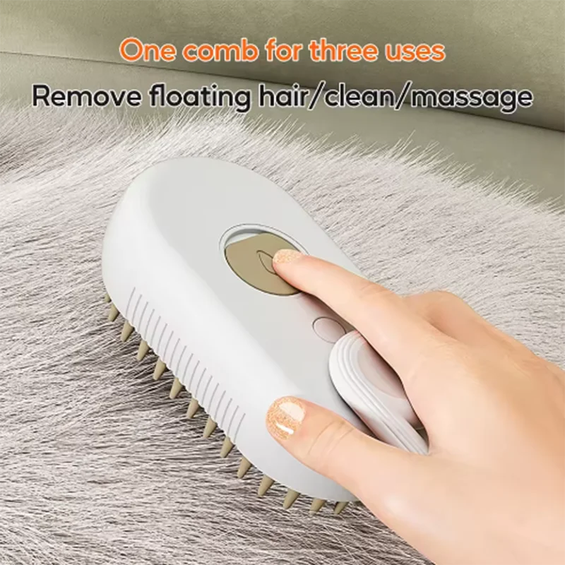 Steam Spray Pet Grooming Brush