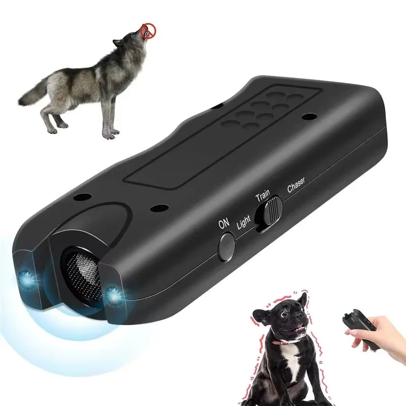 3-in-1 Ultrasonic Dog Repeller