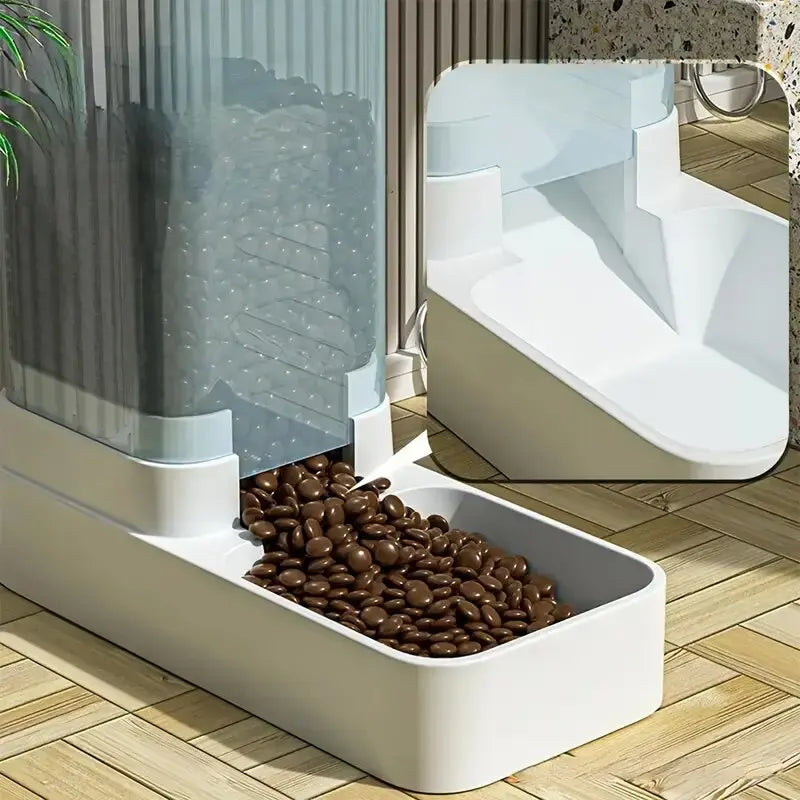 1pc/2pcs Automatic Feeder/Water Dispenser