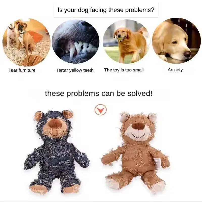 Teddy Bear Dog Chew Toy
