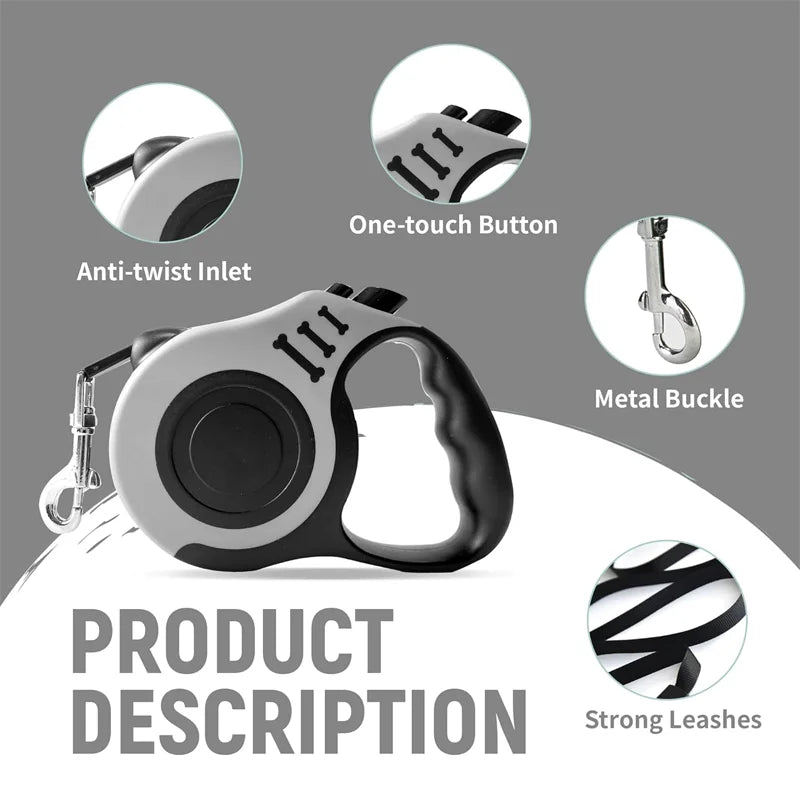 Retractable Dog Leash - 5m