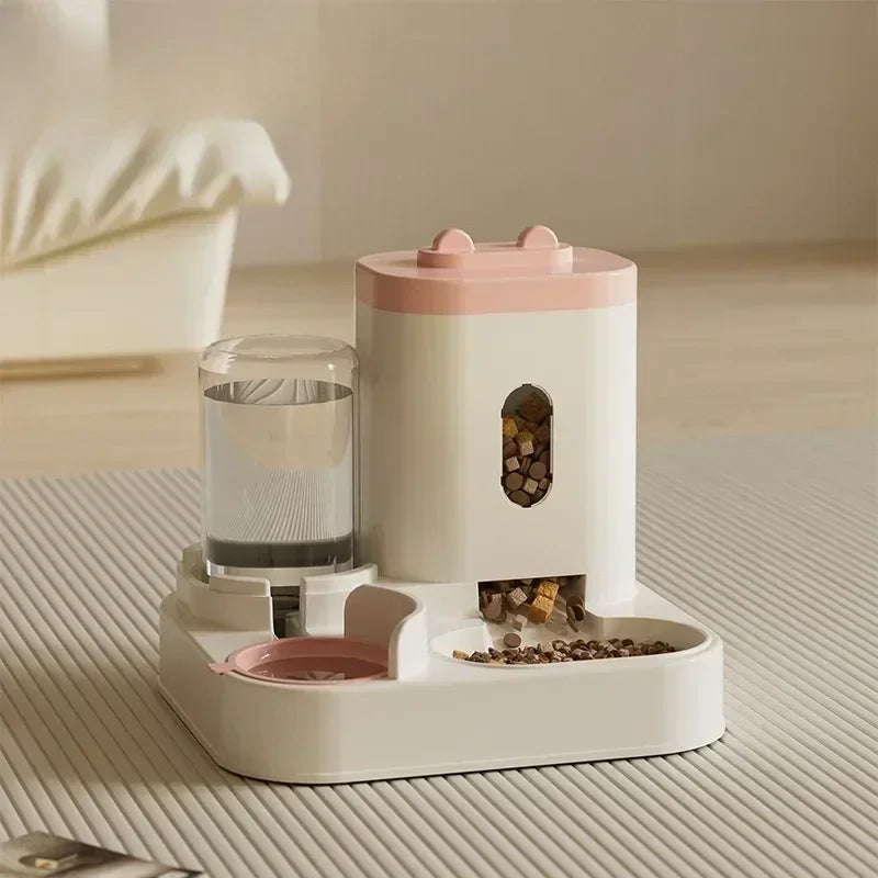 Automatic Feeder With Water Fountain