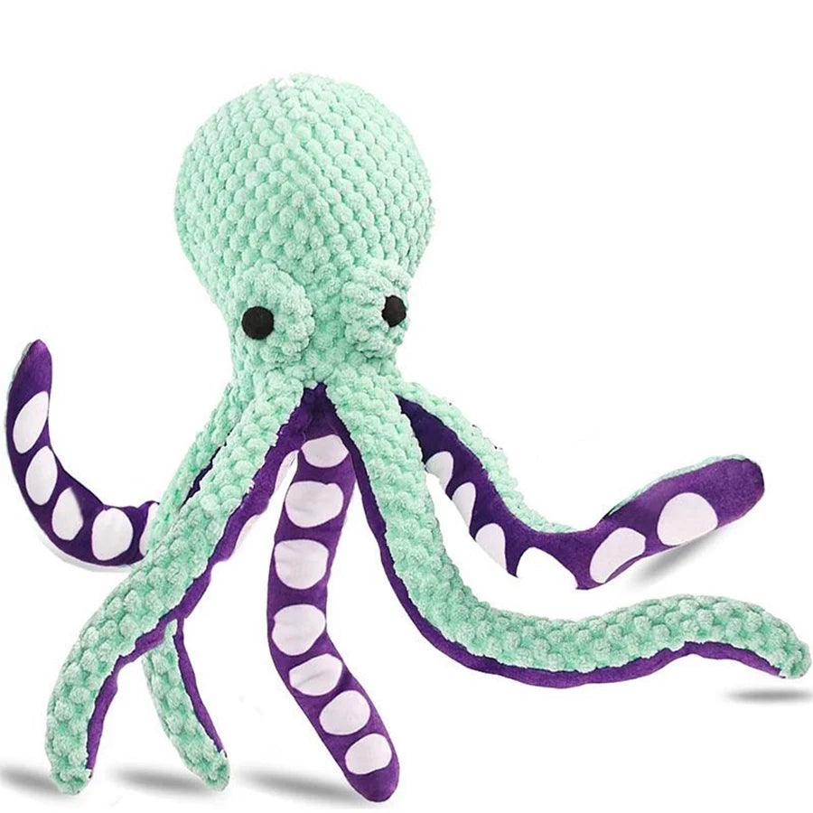 Dog plush octopus toy