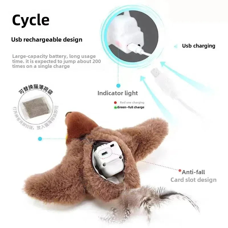 Touch-Activated Squeaky Plush Toy