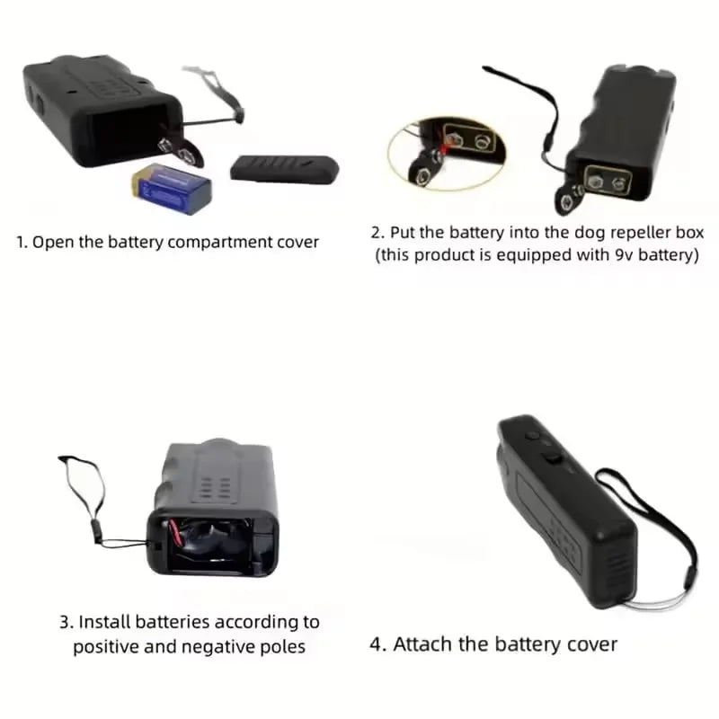 3-in-1 Ultrasonic Dog Repeller