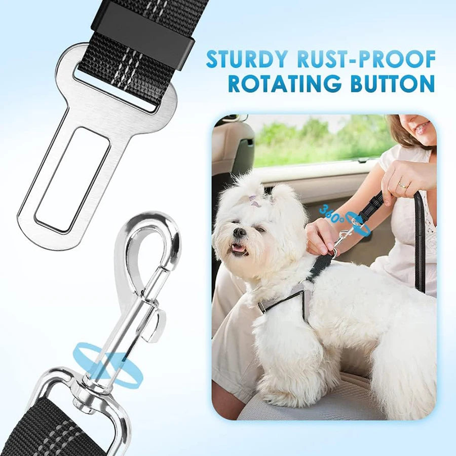 Pet car seat belt rope