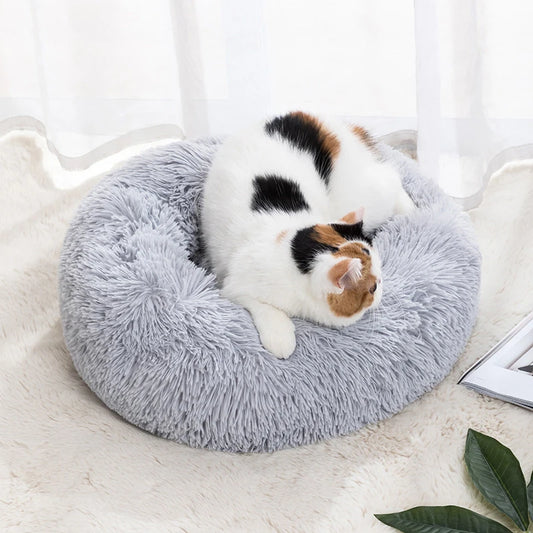 Round Soft Shaggy Mat for Kittens