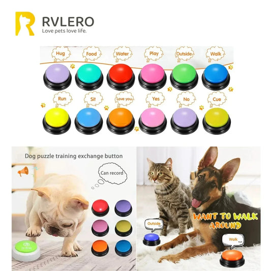 Pet Communication Buttons & Voice Recording Button