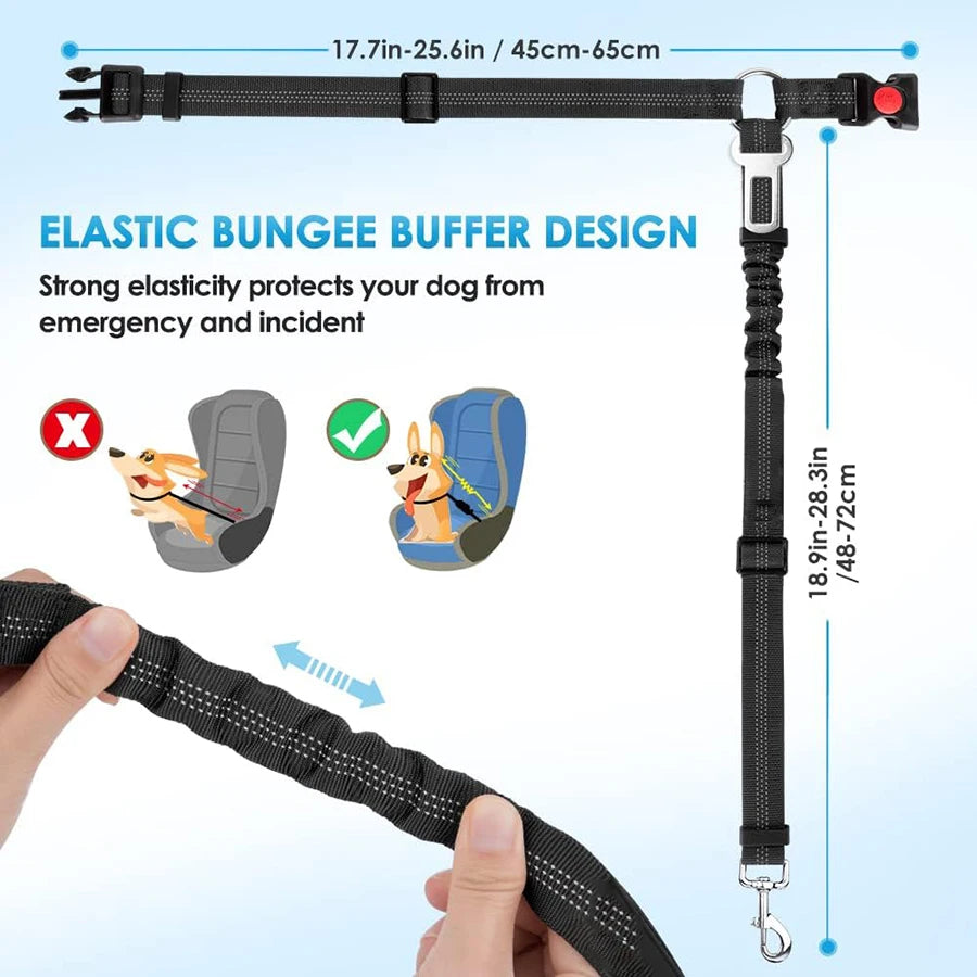 Pet car seat belt rope