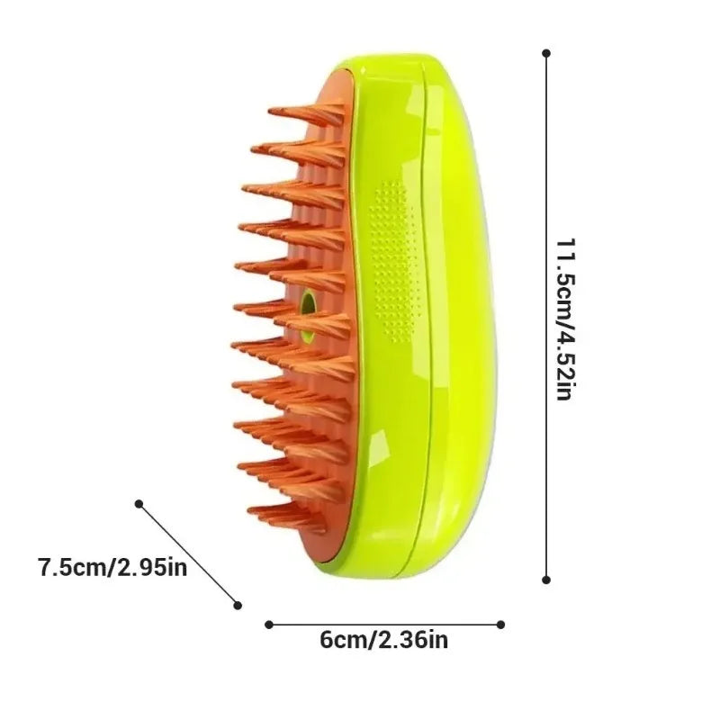 3 in 1 Pet Electric Steam Brush