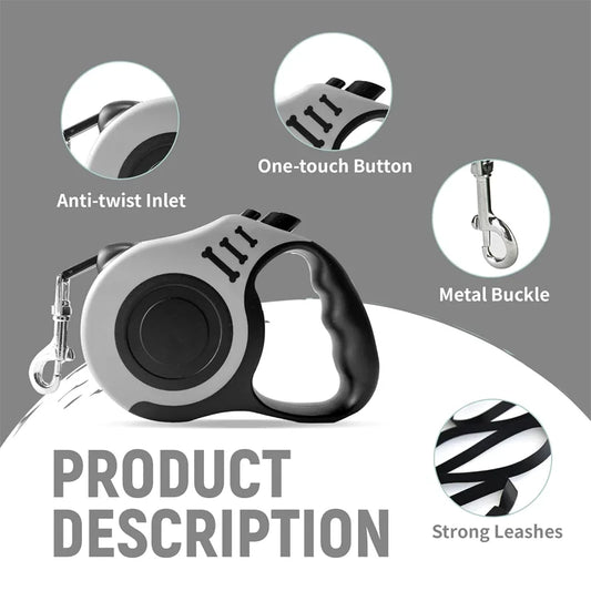 Retractable Dog Leash - 5m